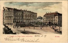 T2 1903 Arad, Andrássy Tér, Színház, Múzeum, Michl Színházi Sörcsarnoka, Nagy Lajos Szállodája A Fehér Kereszthez, Kávéh - Ohne Zuordnung