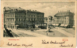 T2/T3 1903 Arad, Andrássy Tér, Színház, Múzeum, Színházi Sörcsarnok és étterem, Nagy Lajos Szállodája A Fehér Kereszthez - Sin Clasificación