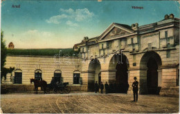 T2/T3 1917 Arad, Várkapu Katonákkal. Vasúti Levelezőlapárusítás 8. Sz. 1915. / Castle Gate With K.u.K. Soldiers (EK) - Ohne Zuordnung