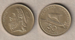 00027) Griechenland, 50 Drachmen 1990 - Grèce