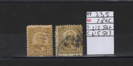 PRIX FIXE Obl 235 YT 286C MIC US587 SCOT US593 GIB  U. Grant 1922 1925 Etats Unis 58/07 2 Teintes - Used Stamps