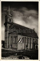 ** T1 Beszterce, Bistritz, Bistrita; Evangélikus Templom, Országzászló / Lutheran Church, Hungarian Flag - Non Classés