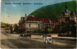 T3 1918 Brassó, Kronstadt, Brasov; Rezső Körút, Automobil / Rudolfsring / Street View, Automobile (EB) - Non Classés