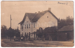 * T3 1926 Buziás, Buzias; Vasútállomás / Gara / Railway Station. Photo (ragasztónyom / Gluemark) - Unclassified