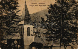 * T3/T4 1919 Csucsa, Ciucea; Orsolya Rend Kápolnája. Ifj. Simon Gerő Kiadása / Chapel (fa) - Non Classés