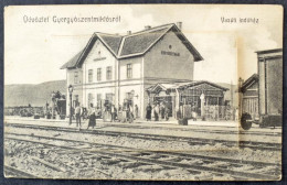 * T4 Gyergyószentmiklós, Gheorgheni; Vasúti Indóház, Vasútállomás. üres Leporellólap / Railway Station. Empty Leporelloc - Unclassified