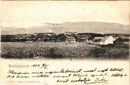 T2/T3 1904 Gyulafehérvár, Alba Iulia; Látkép. Schäser Ferenc Kiadása / General View (fl) - Ohne Zuordnung