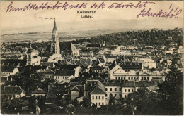 T3 1909 Kolozsvár, Cluj; Látkép. Fabritius Erik és Társa Kiadása / General View (szakadás / Tear) - Ohne Zuordnung