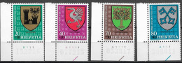 1978 Schweiz Mi. 1142-5 **MNH „Pro Juventute“: Gemeindewappen - Neufs