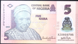 NIGERIA * POLYMER * 5 Naira * 2009 * Etat/Grade NEUF/UNC * - Nigeria