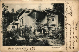 T2/T3 1908 Bártfafürdő, Bardejovské Kúpele, Bardejov; Mignon Villa. Divald Adolf 230. (EK) - Ohne Zuordnung