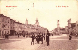 * T3 1909 Besztercebánya, Banská Bystrica; IV. Béla Király Tér, Nemzeti Szálló, Löwy Jakab üzlete. Groszmann Testvérek K - Non Classés