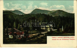 T2/T3 1911 Dobsina, Dobschau; Tájkép A Jégbarlang Mellett. Fejér Endre Kiadása (kopott Sarkak / Worn Corners) - Non Classés