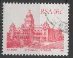 AFRIQUE DU SUD N° 622 Y&T O 1987 Stadsaal Durban - Gebraucht