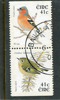 IRELAND/EIRE - 2002  41c  BIRDS  PAIR  EX BOOKLET  FINE USED - Used Stamps