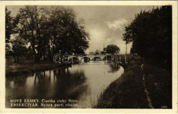 ** T2/T3 Érsekújvár, Nové Zámky; Ciastka Rieky Nitri / Nyitra Parti Részlet, Híd / Nitra Riverside, Bridge (EK) - Ohne Zuordnung