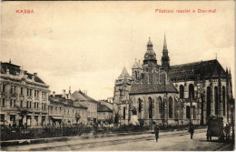 T2/T3 1910 Kassa, Kosice; Fő Utca, Dóm, üzletek / Main Street, Cathedral, Shops (EK) - Sin Clasificación