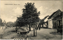 T2/T3 1932 Kistapolcsány, Topolcianky; Hlavná Ulica / Fő Utca, üzlet / Main Street, Shop - Non Classés