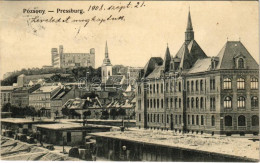 T2 1908 Pozsony, Pressburg, Bratislava; Stredná Priemyselná Skola Strojnícka / Műszaki Szakképző Ipar Iskola A Dunai Rak - Non Classés