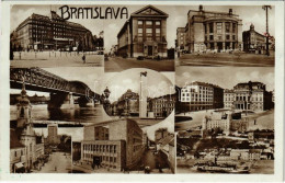 T2 1940 Pozsony, Pressburg, Bratislava; Mozaiklap / Multi-view Postcard - Non Classés