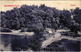 T2 1910 Pöstyén-fürdő, Kúpele Piestany; Hajóhíd. Laufer Nándor Kiadása / Pontoon Bridge (EK) - Unclassified