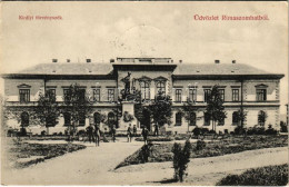 T2/T3 1906 Rimaszombat, Rimavská Sobota; Tompa Mihály Szobor, Királyi Törvényszék. Lévai Izsó Kiadása / Statue, Court - Ohne Zuordnung