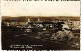 * T2/T3 Rimaszombat, Rimavská Sobota; Celkovy Pohlad / Látkép, Fűrésztelep / General View, Sawmill (ragasztónyom / Glue  - Non Classés