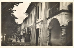 ** T1 Rozsnyó, Roznava; Utca, Express Auto állomás és Garázs, Shops, Puskás L., Sajó Vidék Kiadása / Street, Shops, Auto - Ohne Zuordnung