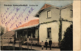 T2/T3 1909 Stubnyafürdő, Túróchévíz, Stubnianske Teplice, Turcianske Teplice; Kertész Lak. Kohn Ede Kiadása / Villa (fl) - Zonder Classificatie