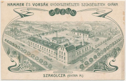 ** T2/T3 Szakolca, Uhorská Skalica (Nyitra); Hammer és Vorsák Gyógyszerészeti Szükségletek Gyára / Pharmaceutical Needs  - Zonder Classificatie