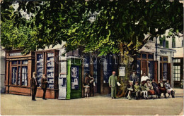 T3 1924 Szliács-fürdő, Kúpele Sliac; Kerekes Miklós Könyvkiadó üzlete, Kossuth Fa / Buchgeschäft / Book Shop, Tree (EB) - Zonder Classificatie