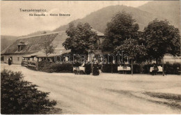 ** T1 Trencsénteplic, Trencianske Teplice; Kis Baracska, Politzer Sándor Vendéglője, étterem. Wertheim Zsigmond Kiadása  - Sin Clasificación