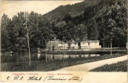 T2/T3 1908 Trencsénteplic, Trencianske Teplice; Uszoda / Schwimmschule / Swimming School (fl) - Ohne Zuordnung