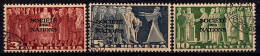 Schweiz Suisse 1939: Dienst III SOCIÉTÉ DES NATIONS (SdN) Zu + Mi-N° 65-67 Mit ⊙ GENÈVE 25.IV.42 (Zu CHF 68.00) - Service