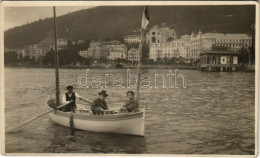 ** T2/T3 Abbazia, Opatija; Csónakázók / Rowing Boat. Photo (EK) - Non Classés