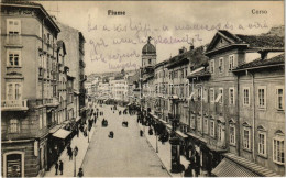 T2 1913 Fiume, Rijeka; Corso / Street View, Shops. Verlag Celestina Mayer - Ohne Zuordnung