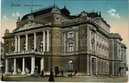 T2 1913 Fiume, Rijeka; Teatro Comunale / Színház / Theatre - Ohne Zuordnung