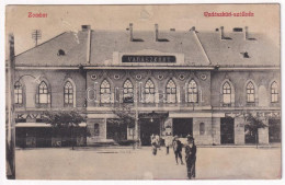 * T3 1908 Zombor, Sombor; Vadászkürt Szálloda., étterem és Kávéház / Hotel, Restaurant And Cafe (ázott / Wet Damage) - Zonder Classificatie