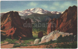 ** T1/T2 Pikes Peak, Colorado, Elev. 14,109 Ft. And Gateway Of The Garden Of The Garden Of The Gods - Ohne Zuordnung