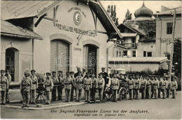 ** T1/T2 Lienz, Die Jugend-Feuerwehr Lienz Bei Der Ausfahrt, Gegründet Am 19. Jänner 1910., Haupt-Geräte-Haus Freiwillig - Ohne Zuordnung