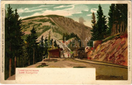 T3 1900 Schneebergbahn, Station Baumgartner / Schneeberg Cogwheel Railway's Baumgartner Station. Postkarte Der K. K. Pri - Ohne Zuordnung