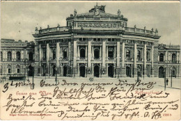 T2 1903 Wien, Vienna, Bécs; Hofburgtheater / Theatre, Tram - Zonder Classificatie