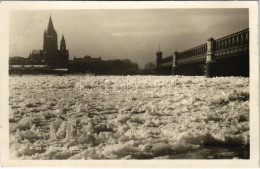 ** T2 Wien, Vienna, Bécs; Eisstoss 1929 / Frozen Danube With Ice - Zonder Classificatie