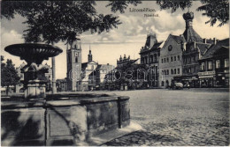 T2/T3 1932 Litomerice, Leitmeritz; Námestí / Square, Shops Of Herrmann And Pelma (EK) - Zonder Classificatie