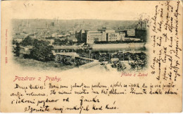 * T4 1897 (Vorläufer) Praha, Prague, Prága; Praha Z. Letné (cut) - Sin Clasificación