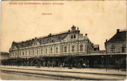 T3 1914 Svinov, Schönbrunn (Ostrava); Bahnhof / Railway Station (worn Corners) - Zonder Classificatie