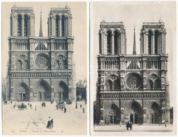 **, * Paris, Notre Dame - 4 Pre-1945 Postcards - Sin Clasificación