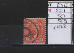 PRIX FIXE Obl 236 YT 271 MIC 561 SCO 569 GIB T. Jefferson 1922 1925 Etats Unis 58/08 - Used Stamps