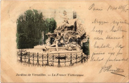 * T3 Versailles, Jardins - La France Victorieuse / Garden With Statue (Rb) - Unclassified