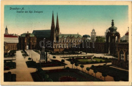 T2/T3 Dresden, Inneres Des Kgl. Zwingers / Church, Garden (EK) - Ohne Zuordnung